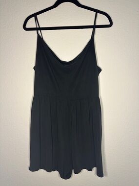 American Eagle Outfitters Black Sleeveless Cowl neck Romper